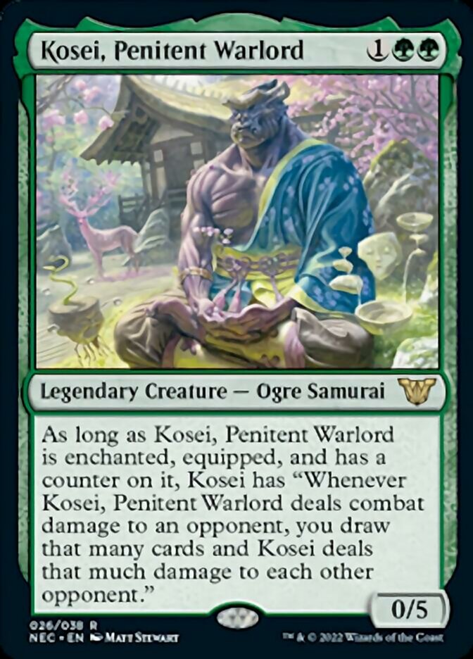 Kosei, Penitent Warlord (26) [Commander: Kamigawa: Neon Dynasty]