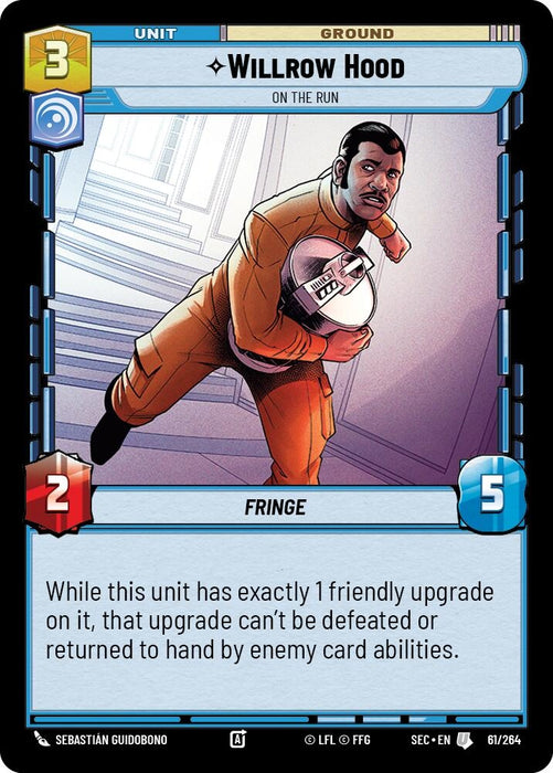 Image for Willrow Hood - On the Run (61/264) [Secrets of Power] - Star Wars: Unlimited