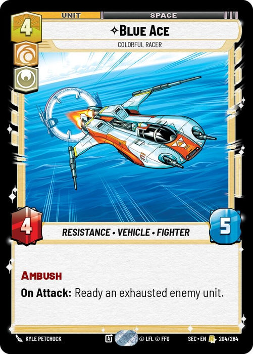 Image for Blue Ace - Colorful Racer (204/264) [Secrets of Power] - Star Wars: Unlimited