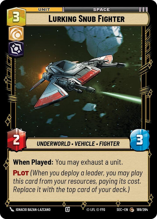 Image for Lurking Snub Fighter (189/264) [Secrets of Power] - Star Wars: Unlimited