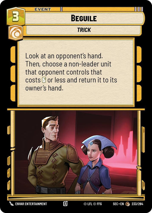 Image for Beguile (233/264) [Secrets of Power] - Star Wars: Unlimited