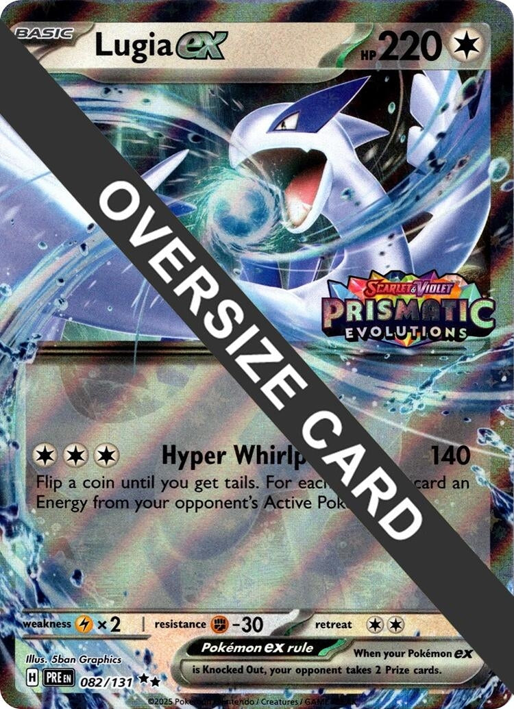 Image for Lugia ex (Prismatic Evolutions Stamped) (082/131) [Jumbo Cards] - Pokemon