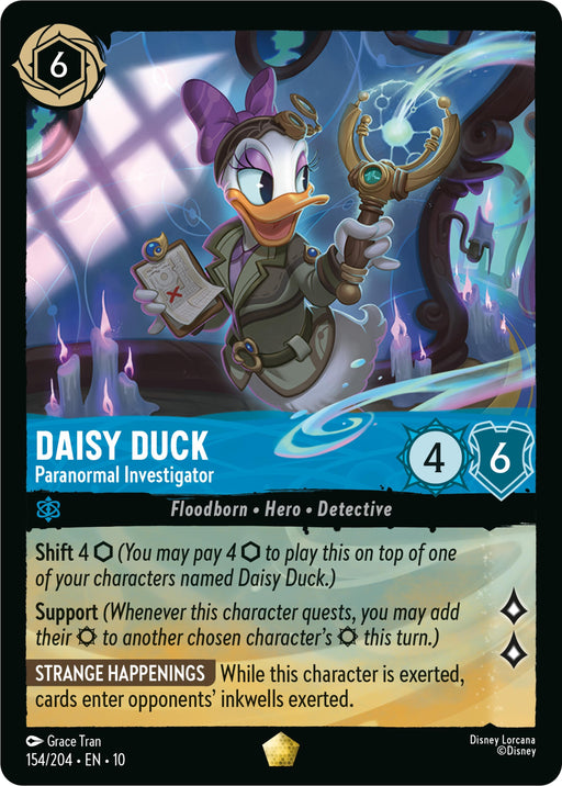 Image for Daisy Duck - Paranormal Investigator (154/204) [Whispers in the Well] - Disney Lorcana