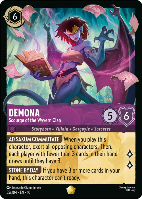 Image for Demona - Scourge of the Wyvern Clan (55/204) [Whispers in the Well] - Disney Lorcana