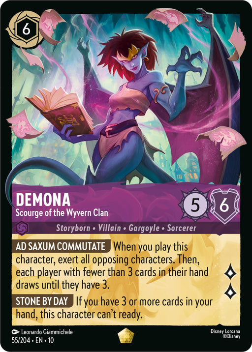Image for Demona - Scourge of the Wyvern Clan (55/204) [Whispers in the Well] - Disney Lorcana