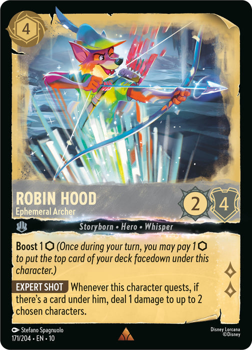 Image for Robin Hood - Ephemeral Archer (171/204) [Whispers in the Well] - Disney Lorcana