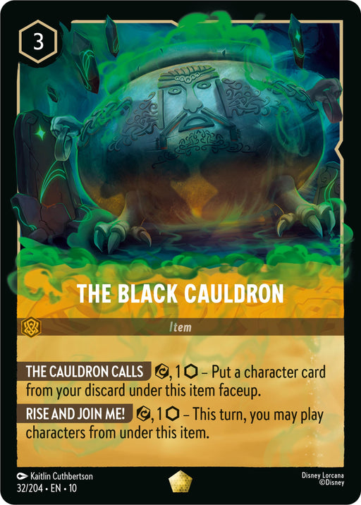Image for The Black Cauldron (32/204) [Whispers in the Well] - Disney Lorcana