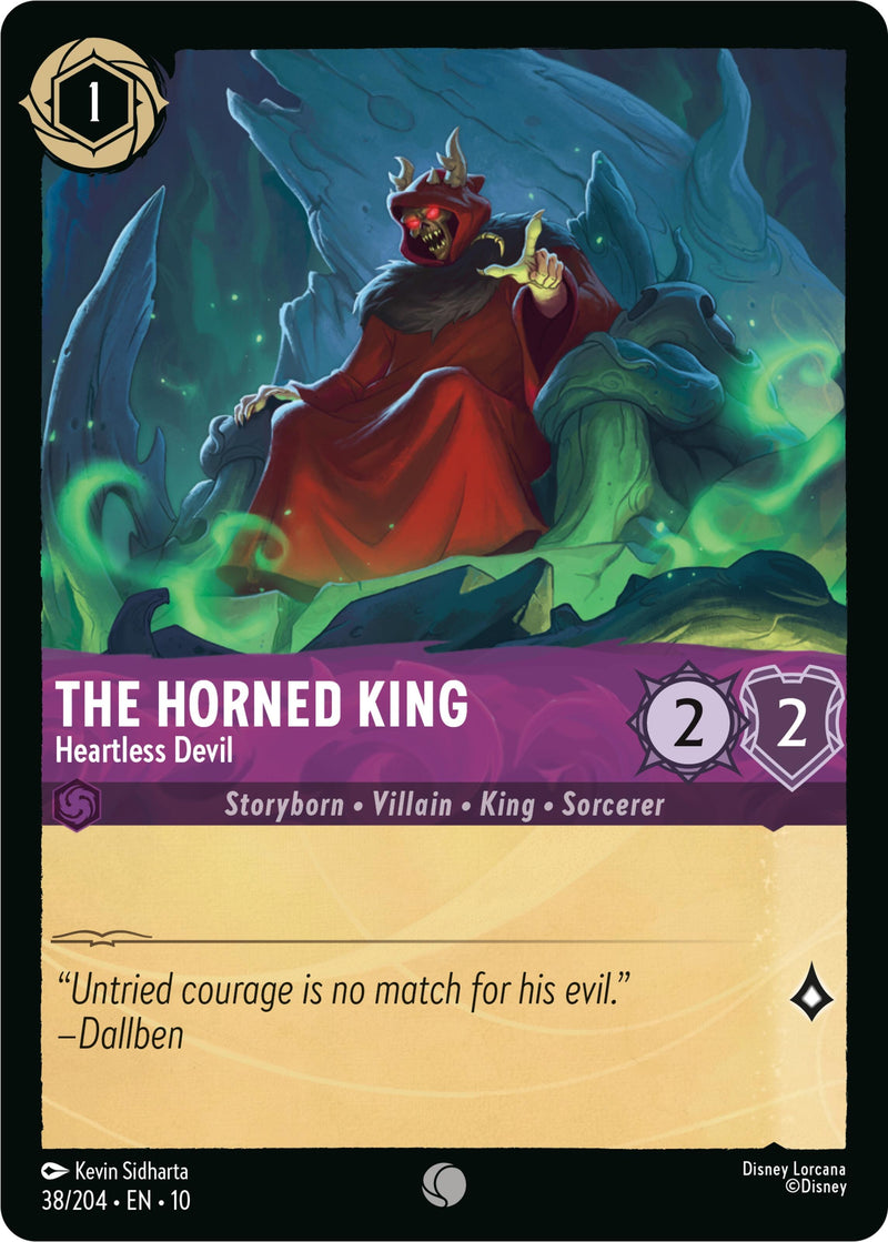 Image for The Horned King - Heartless Devil (38/204) [Whispers in the Well] - Disney Lorcana
