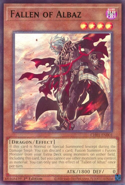 Image for Fallen of Albaz (CH01-EN001) [THE CHRONICLES DECK: The Fallen & The Virtuous (All-Foil Edition)] - YuGiOh
