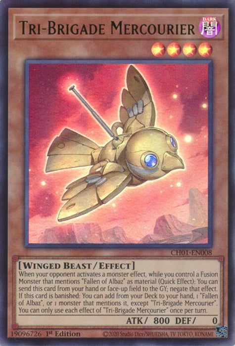 Image for Tri-Brigade Mercourier (CH01-EN008) [THE CHRONICLES DECK: The Fallen & The Virtuous (All-Foil Edition)] - YuGiOh