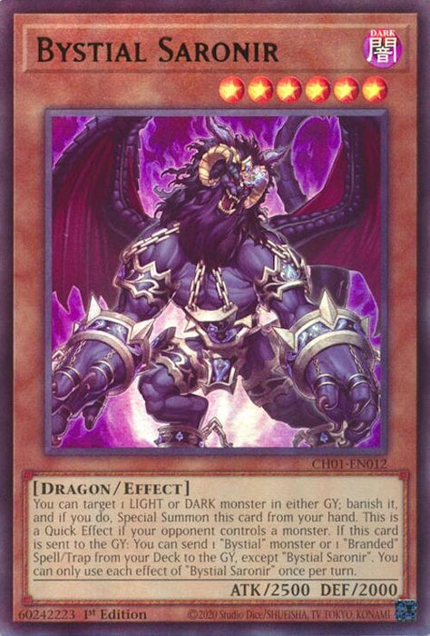 Image for Bystial Saronir (CH01-EN012) [THE CHRONICLES DECK: The Fallen & The Virtuous (All-Foil Edition)] - YuGiOh