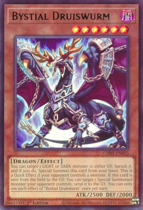 Image for Bystial Druiswurm (CH01-EN013) [THE CHRONICLES DECK: The Fallen & The Virtuous (All-Foil Edition)] - YuGiOh