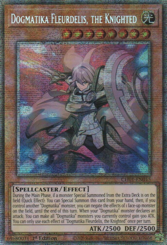 Image for Dogmatika Fleurdelis, the Knighted (Starlight Rare) (CH01-EN015) [THE CHRONICLES DECK: The Fallen & The Virtuous (All-Foil Edition)] - YuGiOh