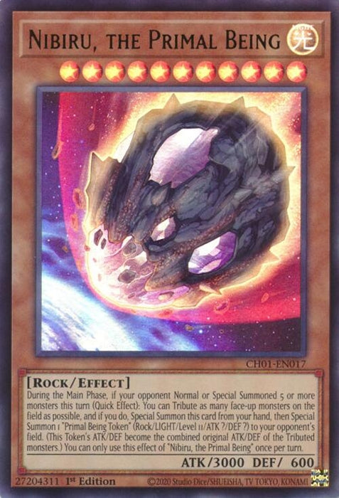 Image for Nibiru, the Primal Being (CH01-EN017) [THE CHRONICLES DECK: The Fallen & The Virtuous (All-Foil Edition)] - YuGiOh