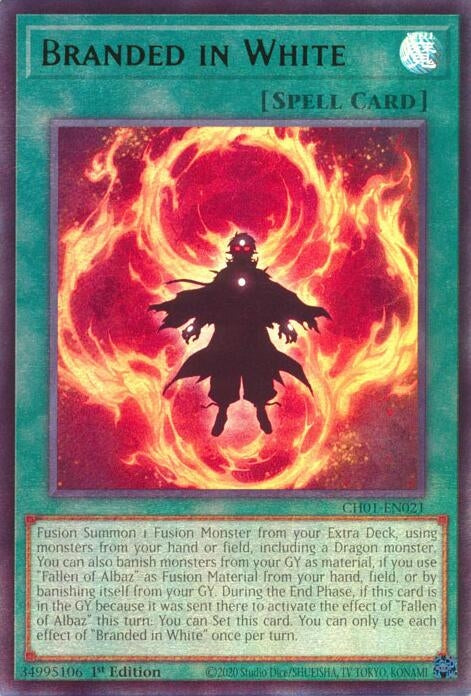 Image for Branded in White (CH01-EN021) [THE CHRONICLES DECK: The Fallen & The Virtuous (All-Foil Edition)] - YuGiOh