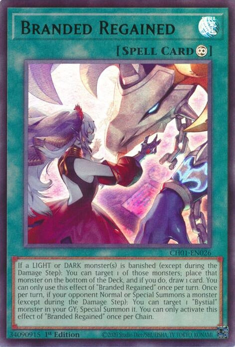 Image for Branded Regained (CH01-EN026) [THE CHRONICLES DECK: The Fallen & The Virtuous (All-Foil Edition)] - YuGiOh