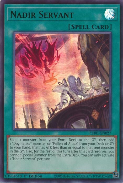 Image for Nadir Servant (CH01-EN027) [THE CHRONICLES DECK: The Fallen & The Virtuous (All-Foil Edition)] - YuGiOh