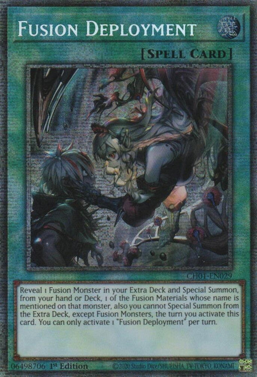 Image for Fusion Deployment (Starlight Rare) (CH01-EN029) [THE CHRONICLES DECK: The Fallen & The Virtuous (All-Foil Edition)] - YuGiOh