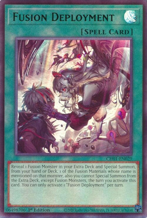 Image for Fusion Deployment (CH01-EN029) [THE CHRONICLES DECK: The Fallen & The Virtuous (All-Foil Edition)] - YuGiOh
