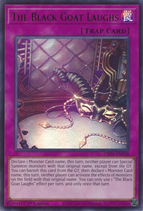 Image for The Black Goat Laughs (CH01-EN038) [THE CHRONICLES DECK: The Fallen & The Virtuous (All-Foil Edition)] - YuGiOh