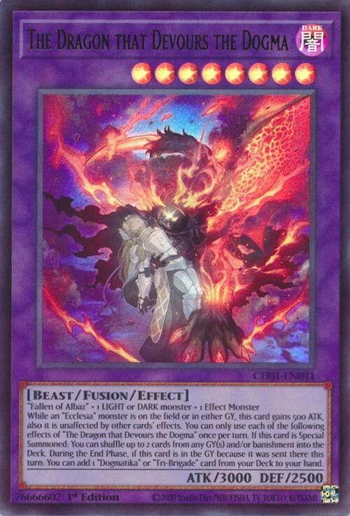 Image for The Dragon that Devours the Dogma (CH01-EN041) [THE CHRONICLES DECK: The Fallen & The Virtuous (All-Foil Edition)] - YuGiOh
