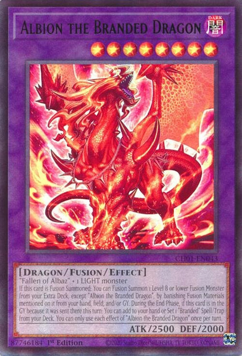 Image for Albion the Branded Dragon (CH01-EN043) [THE CHRONICLES DECK: The Fallen & The Virtuous (All-Foil Edition)] - YuGiOh