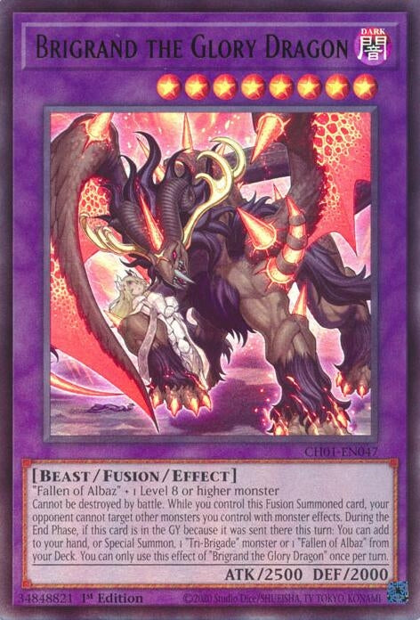 Image for Brigrand the Glory Dragon (CH01-EN047) [THE CHRONICLES DECK: The Fallen & The Virtuous (All-Foil Edition)] - YuGiOh