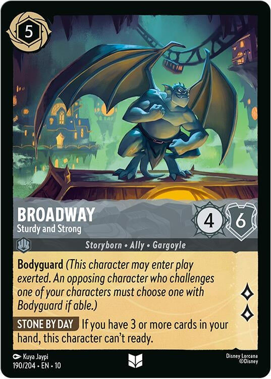 Image for Broadway - Sturdy and Strong (190/204) [Whispers in the Well] - Disney Lorcana