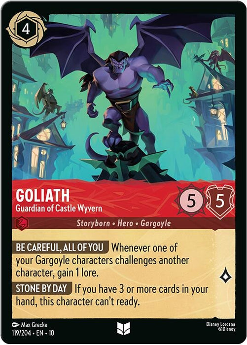 Image for Goliath - Guardian of Castle Wyvern (119/204) [Whispers in the Well] - Disney Lorcana