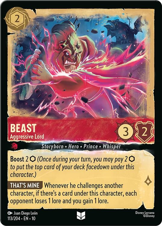 Image for Beast - Aggressive Lord (113/204) [Whispers in the Well] - Disney Lorcana