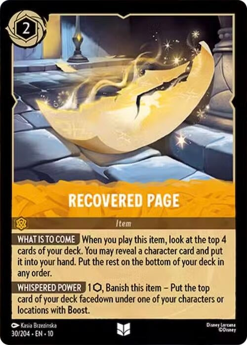 Image for Recovered Page (30/204) [Whispers in the Well] - Disney Lorcana