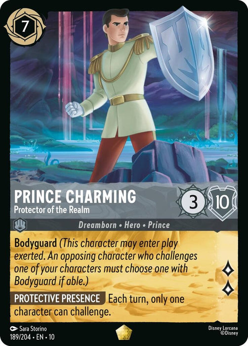Image for Prince Charming - Protector of the Realm (189/204) [Whispers in the Well] - Disney Lorcana