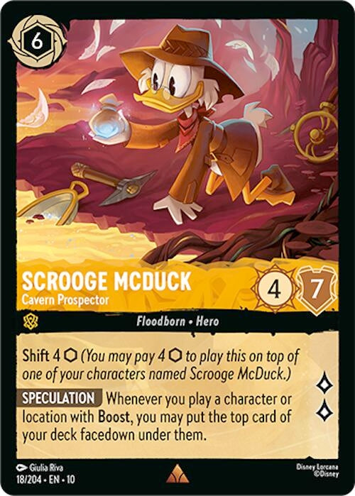 Image for Scrooge McDuck - Cavern Prospector (18/204) [Whispers in the Well] - Disney Lorcana