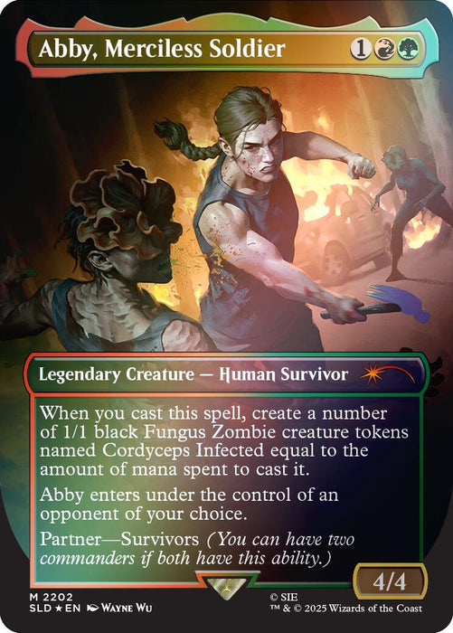 Image for Abby, Merciless Soldier (Rainbow Foil) (2202) - Magic: The Gathering