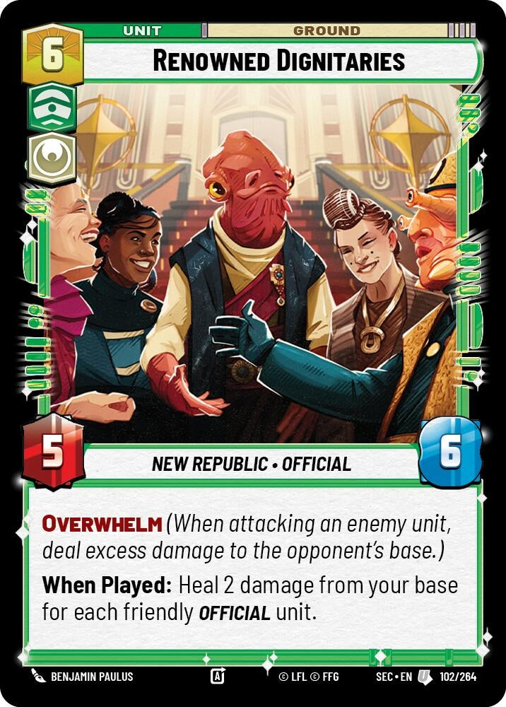 Image for Renowned Dignitaries (102/264) [Secrets of Power] - Star Wars: Unlimited