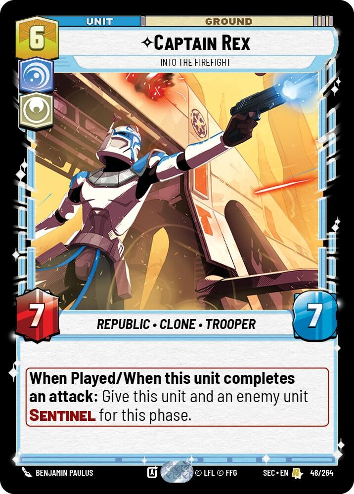 Image for Captain Rex - Into the Firefight (48/264) [Secrets of Power] - Star Wars: Unlimited