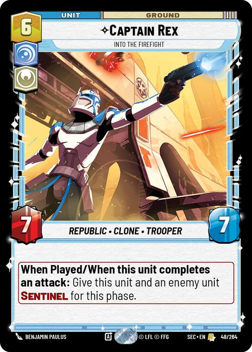 Image for Captain Rex - Into the Firefight (48/264) [Secrets of Power] - Star Wars: Unlimited