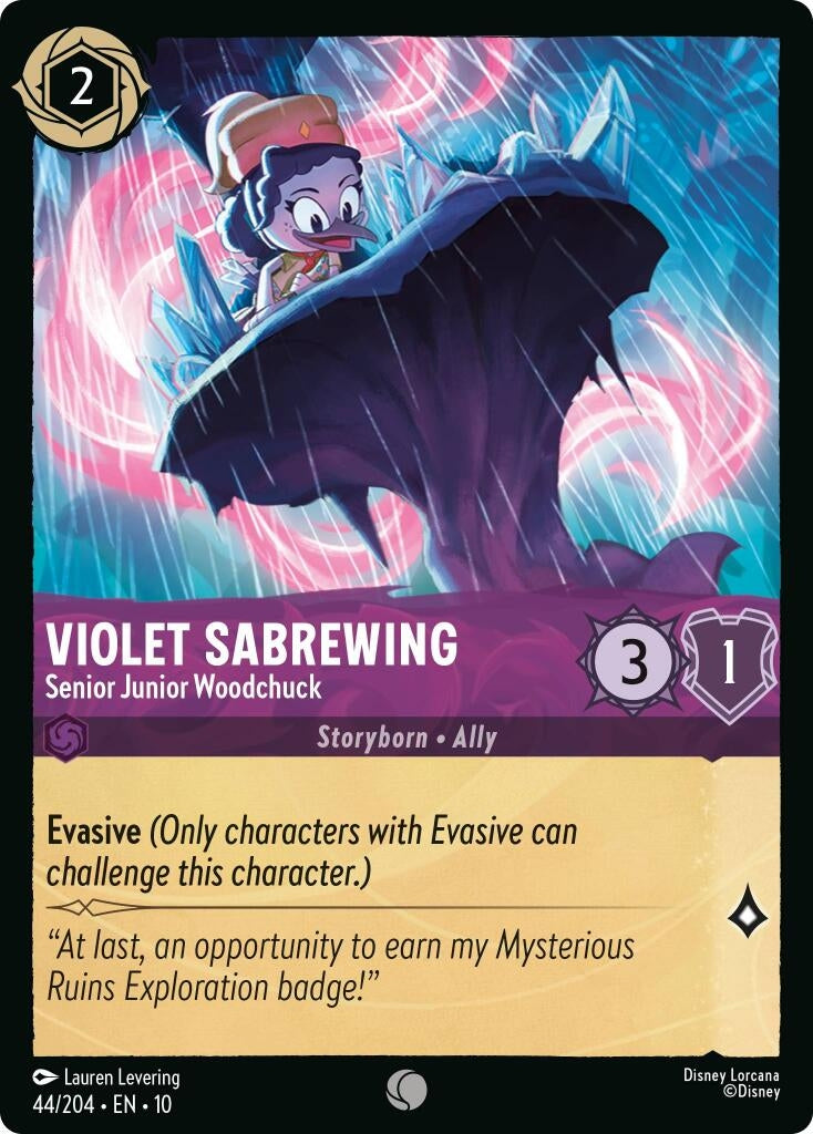 Image for Violet Sabrewing - Senior Junior Woodchuck (44/204) [Whispers in the Well] - Disney Lorcana