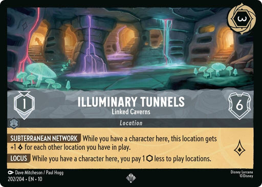 Image for Illuminary Tunnels - Linked Caverns (202/204) [Whispers in the Well] - Disney Lorcana