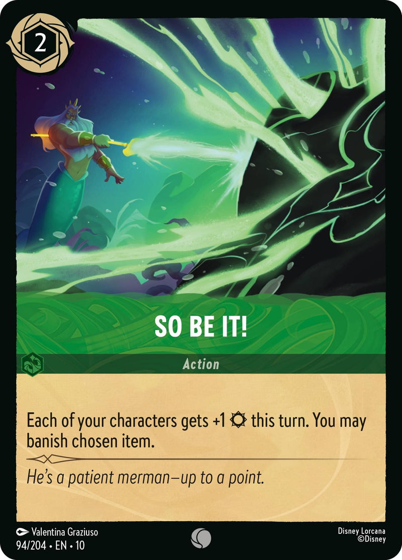 Image for So Be It! (94/204) [Whispers in the Well] - Disney Lorcana
