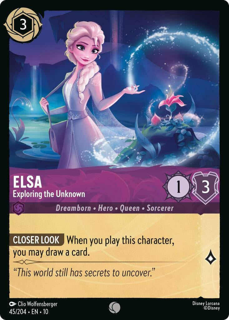 Image for Elsa - Exploring the Unknown (45/204) [Whispers in the Well] - Disney Lorcana