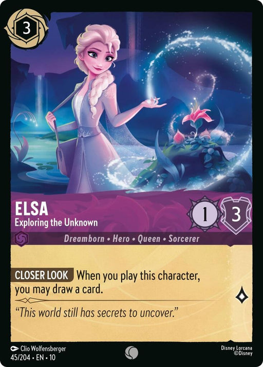 Image for Elsa - Exploring the Unknown (45/204) [Whispers in the Well] - Disney Lorcana