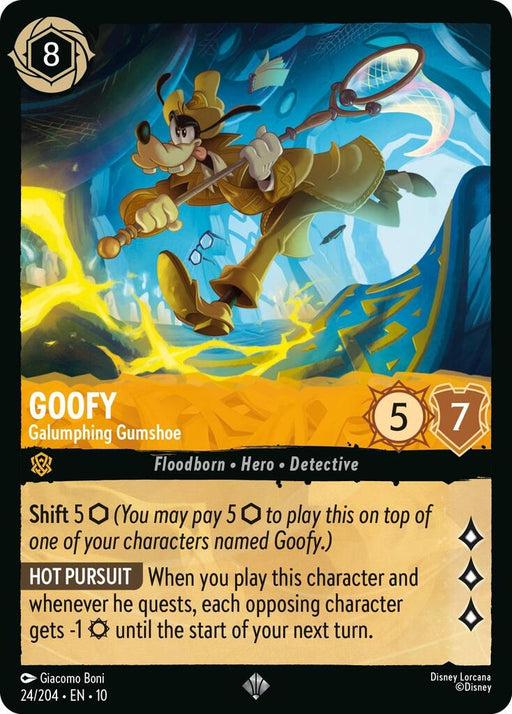 Image for Goofy - Galumphing Gumshoe (24/204) [Whispers in the Well] - Disney Lorcana