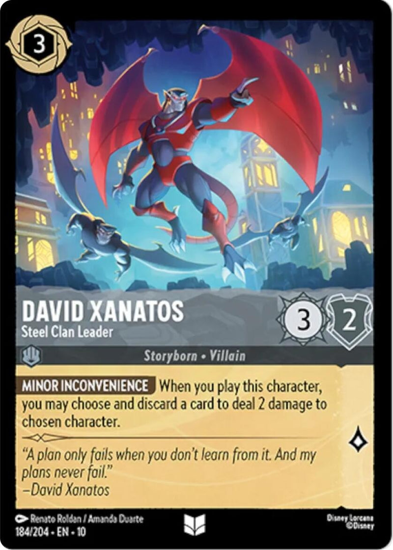 Image for David Xanatos - Steel Clan Leader (184/204) [Whispers in the Well] - Disney Lorcana