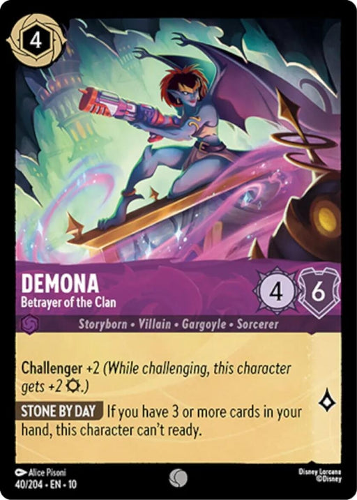 Image for Demona - Betrayer of the Clan (40/204) [Whispers in the Well] - Disney Lorcana