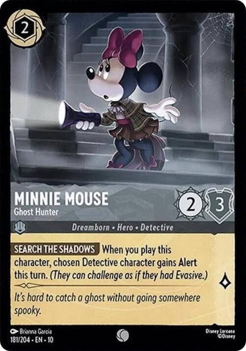 Image for Minnie Mouse - Ghost Hunter (181/204) [Whispers in the Well] - Disney Lorcana