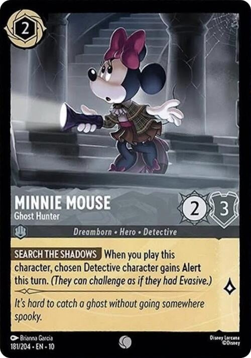 Image for Minnie Mouse - Ghost Hunter (181/204) [Whispers in the Well] - Disney Lorcana