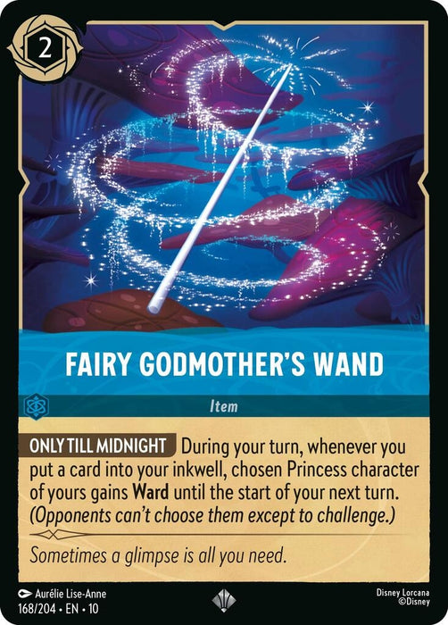Image for Fairy Godmother's Wand (168/204) [Whispers in the Well] - Disney Lorcana