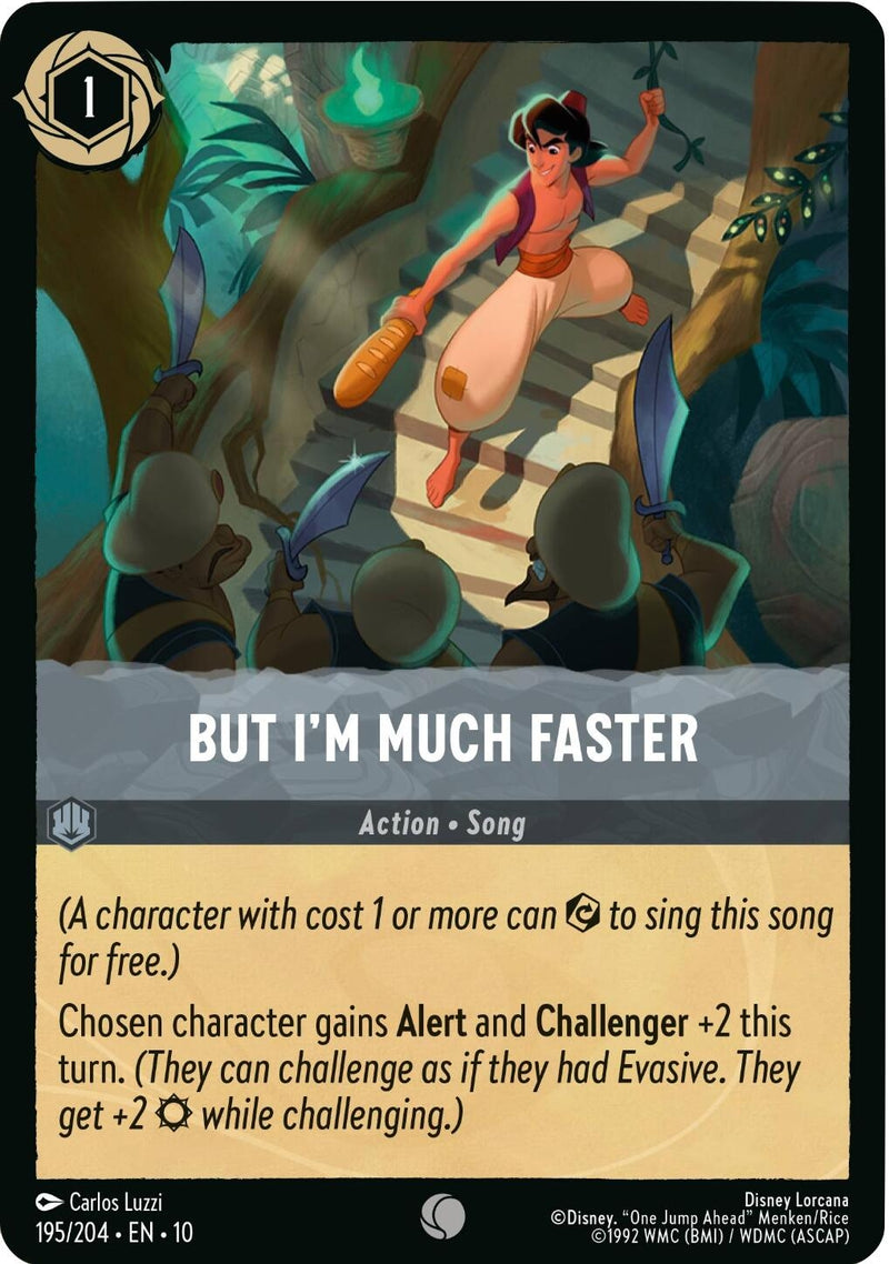 Image for But I'm Much Faster (195/204) [Whispers in the Well] - Disney Lorcana