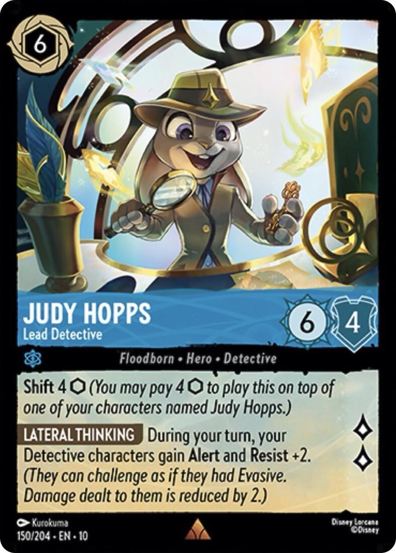 Image for Judy Hopps - Lead Detective (150/204) [Whispers in the Well] - Disney Lorcana